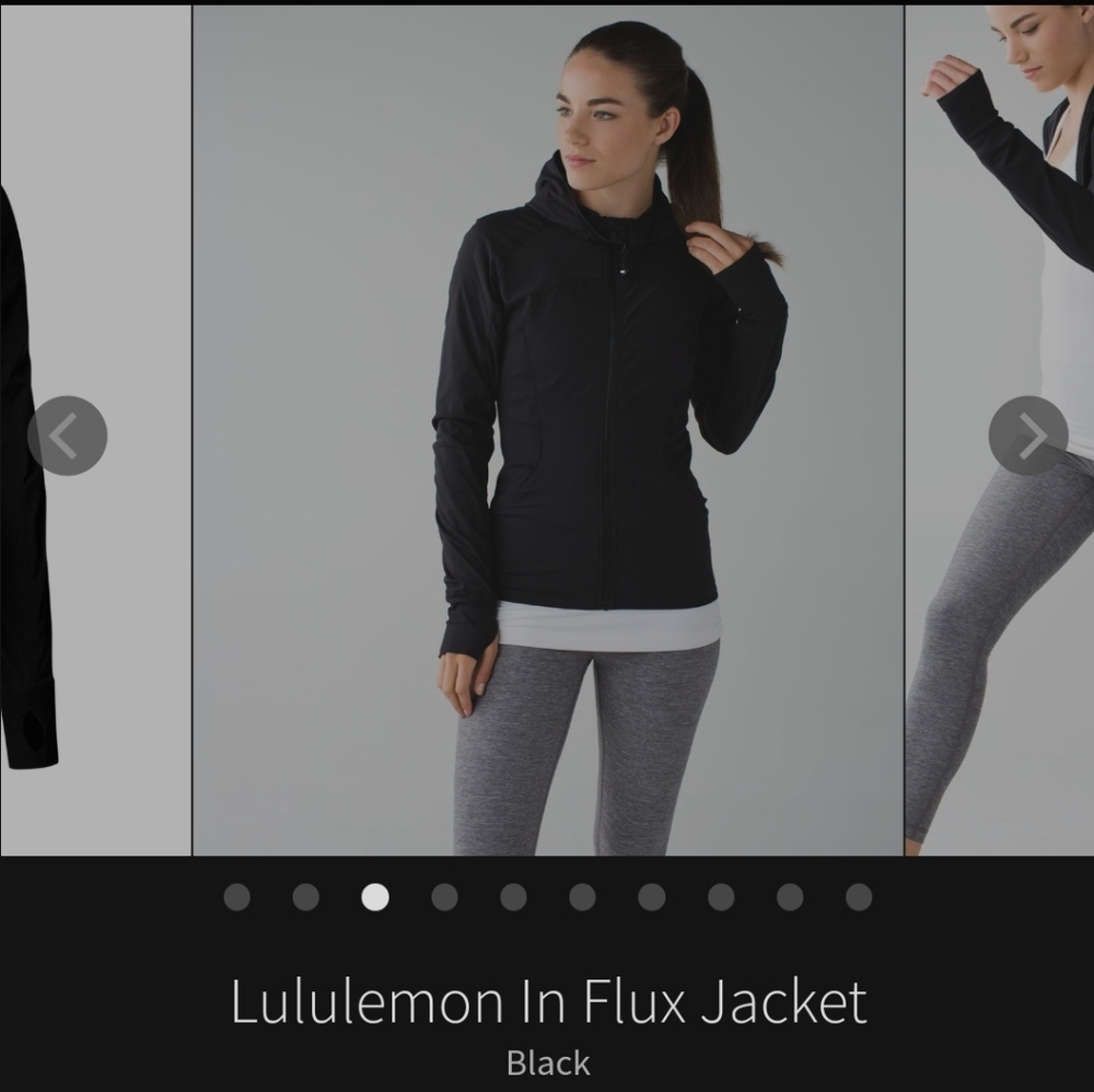 Lululemon In Flux Jacket Size 8 Black